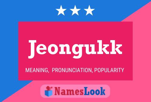 Jeongukk Namensposter