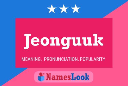 Jeonguuk Namensposter