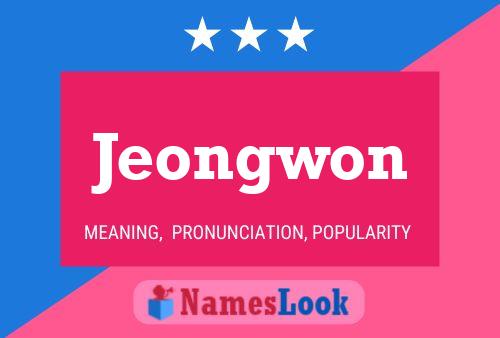 Jeongwon Namensposter