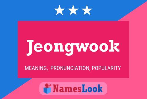 Jeongwook Namensposter