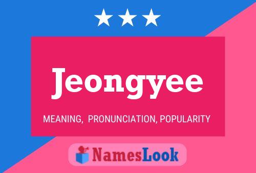 Jeongyee Namensposter