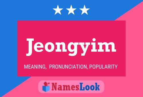 Jeongyim Namensposter