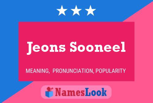 Jeons Sooneel Namensposter