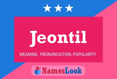 Jeontil Namensposter