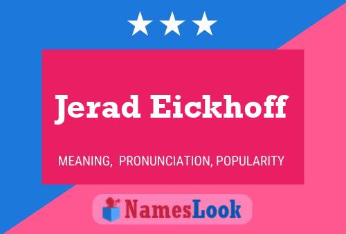 Jerad Eickhoff Namensposter