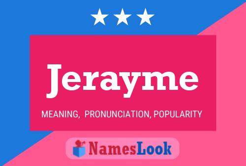 Jerayme Namensposter