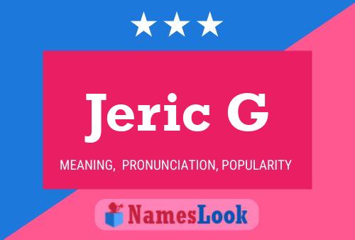 Jeric G Namensposter