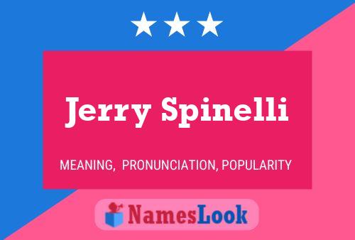 Jerry Spinelli Namensposter