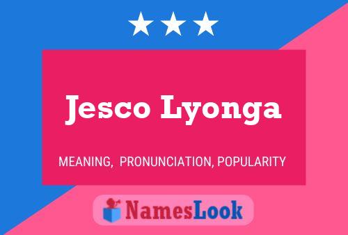 Jesco Lyonga Namensposter