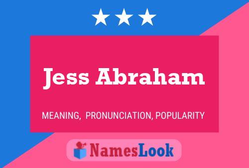 Jess Abraham Namensposter