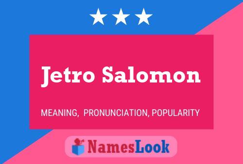 Jetro Salomon Namensposter