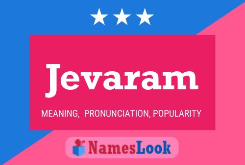 Jevaram Namensposter