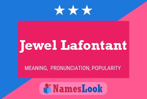 Jewel Lafontant Namensposter