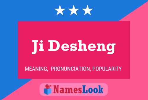 Ji Desheng Namensposter