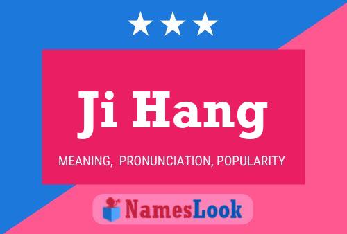 Ji Hang Namensposter