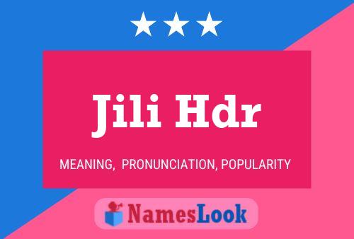 Jili Hdr Namensposter