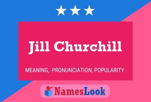 Jill Churchill Namensposter