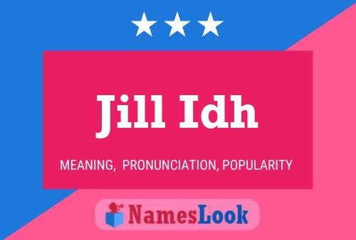 Jill Idh Namensposter