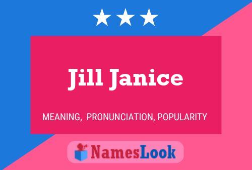 Jill Janice Namensposter