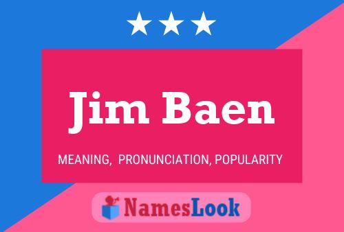 Jim Baen Namensposter