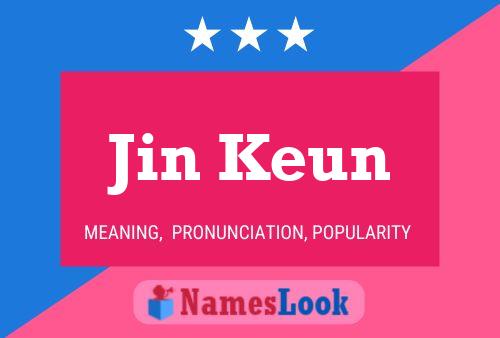 Jin Keun Namensposter