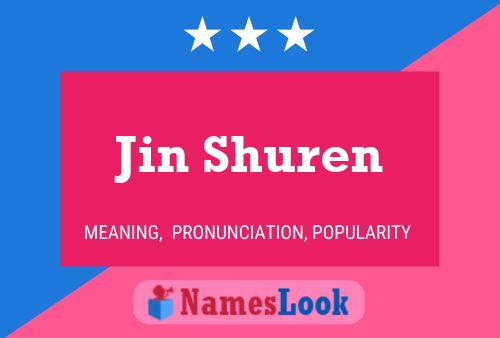 Jin Shuren Namensposter