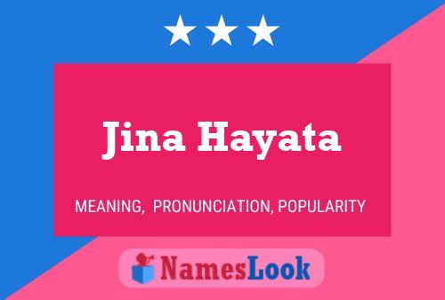 Jina Hayata Namensposter