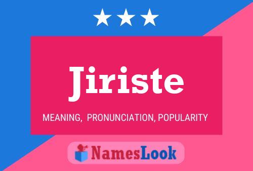 Jiriste Namensposter