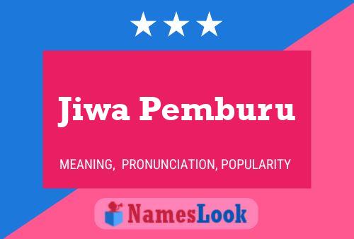 Jiwa Pemburu Namensposter