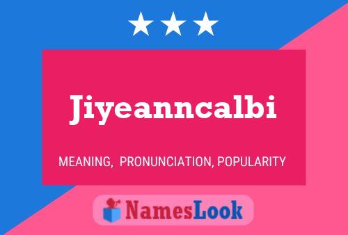 Jiyeanncalbi Namensposter