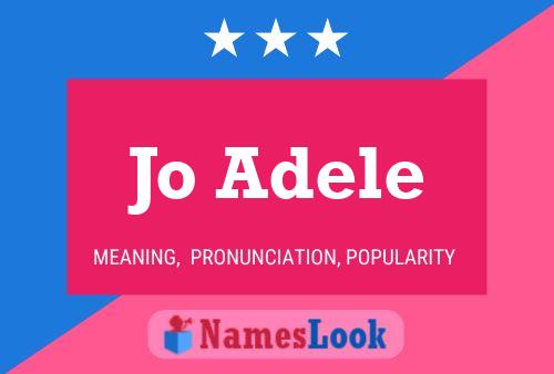 Jo Adele Namensposter