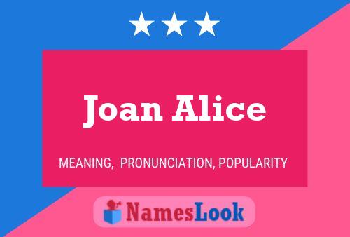 Joan Alice Namensposter