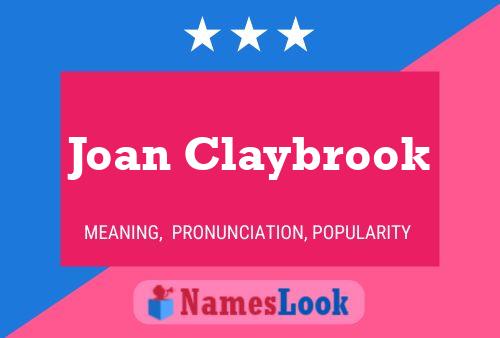 Joan Claybrook Namensposter