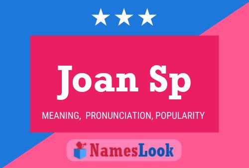 Joan Sp Namensposter