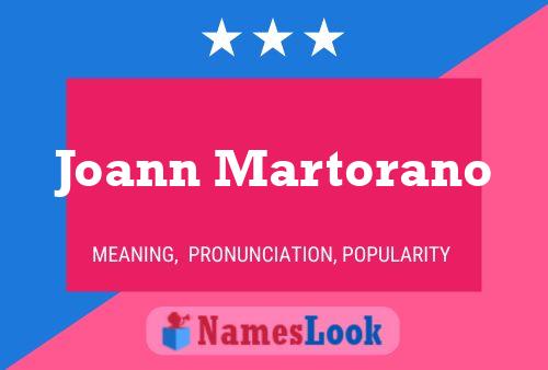 Joann Martorano Namensposter