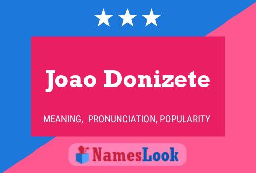 Joao Donizete Namensposter