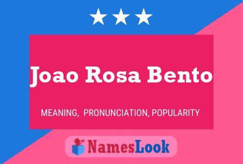 Joao Rosa Bento Namensposter