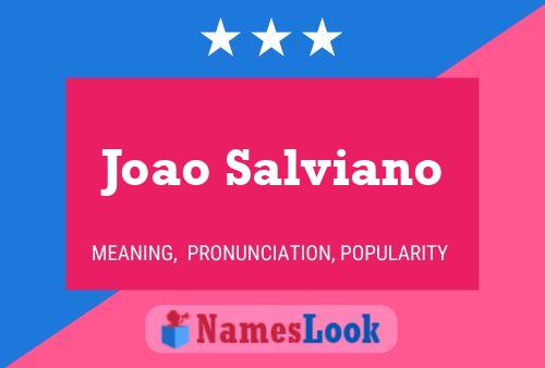 Joao Salviano Namensposter