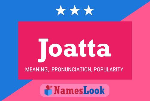 Joatta Namensposter