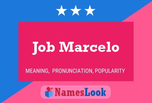 Job Marcelo Namensposter