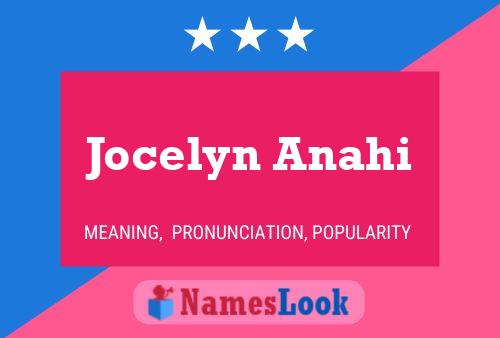 Jocelyn Anahi Namensposter