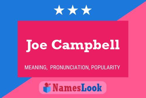 Joe Campbell Namensposter