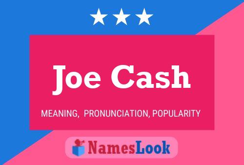 Joe Cash Namensposter