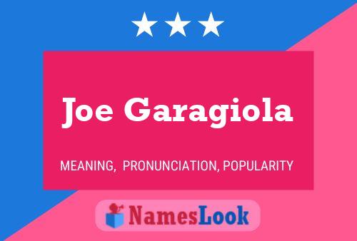 Joe Garagiola Namensposter