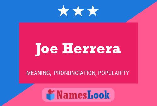 Joe Herrera Namensposter