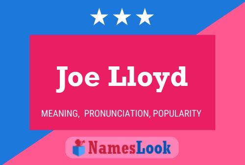 Joe Lloyd Namensposter