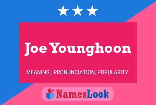 Joe Younghoon Namensposter