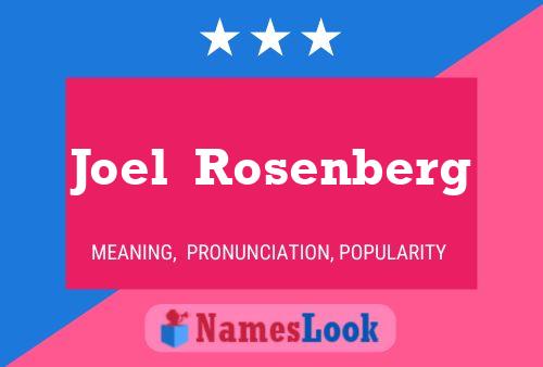 Joel  Rosenberg Namensposter