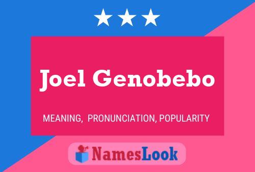 Joel Genobebo Namensposter