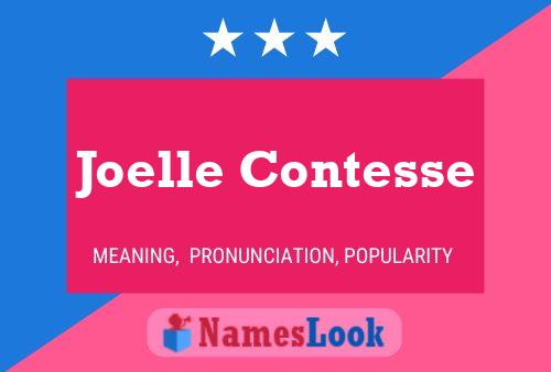 Joelle Contesse Namensposter